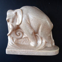 Load image into Gallery viewer, 1930s ART DECO Poole. Pair of Carter, Stabler &amp; Adams Elephant Bookends
