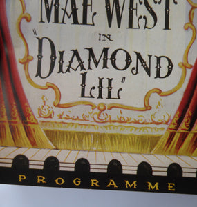 1948 MAE WEST "Diamond Lil" Theatre Programme. Rare Original Prince of Wales Theatre Issue in Good Condition