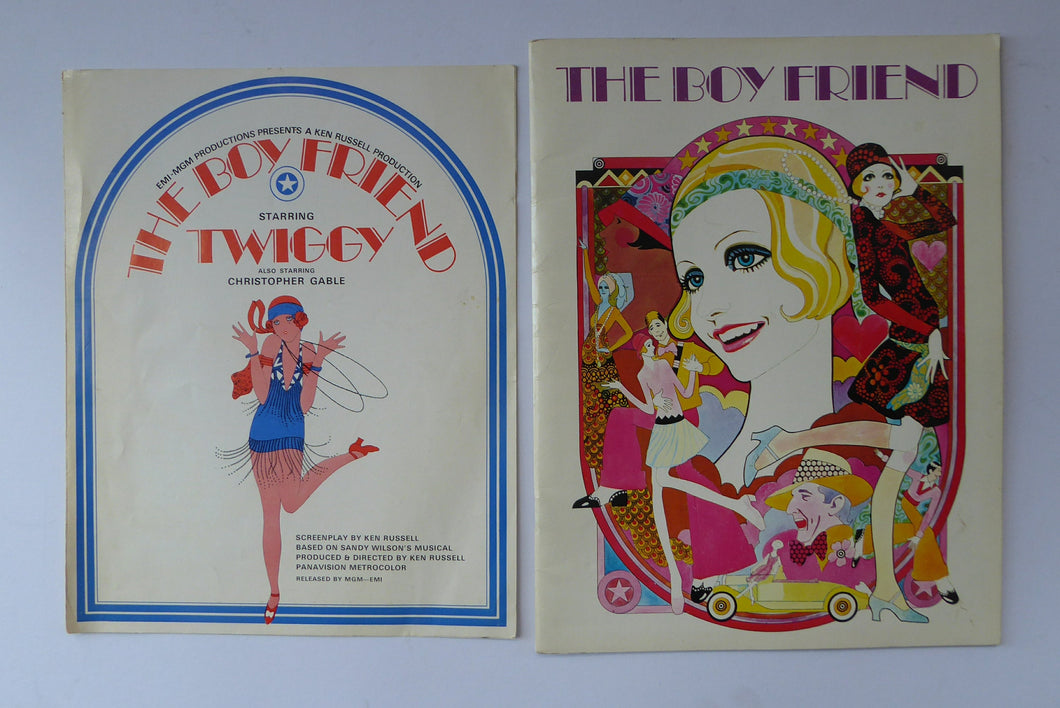 Rare THE BOYFRIEND Musical 1971 ORIGINAL Film Programme & another advertising pamphlet  for the film