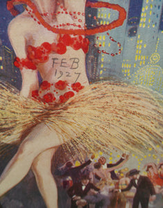 1927 ART DECO Theatre Programme. Rare Original London Adelphi Theatre Item. In Good Condition