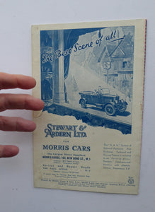1927 ART DECO Theatre Programme. Rare Original London Adelphi Theatre Item. In Good Condition