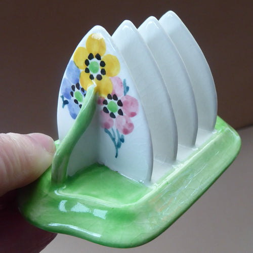 Little 1920s BOUGH Ceramic Toast Rack