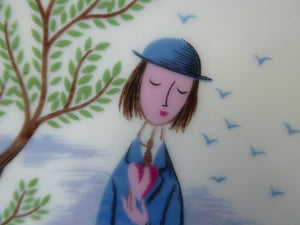 Vintage ROSENTHAL Small Dish. Cupid. The Lovers by Peynet