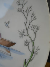 Load image into Gallery viewer, Vintage ROSENTHAL Large Dish. The Lovers by Peynet. Two Sweethearts Cuddle in a Rowing Boat on a Pond
