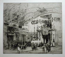 Load image into Gallery viewer, LISTED ARTIST: William Walcot (1874 - 1943). Large Etching entitled &quot;The Atrium to a House of a Patrician, Rome&quot;. Signed in Pencil
