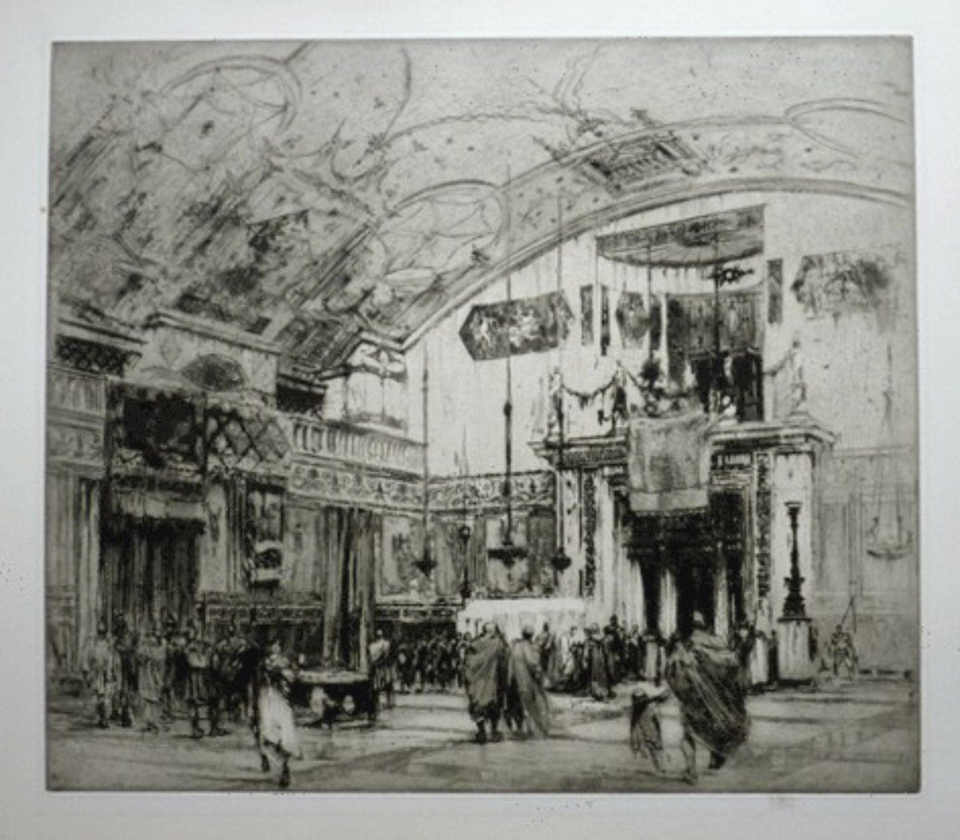 LISTED ARTIST: William Walcot (1874 - 1943). Large Etching entitled 