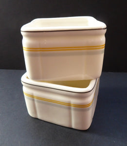 1930s Art Deco FOLEY China Cube Sugar Bowl : CUNARD STEAMSHIP Co. Issue. Excellent Condition