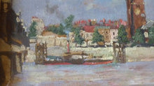 Load image into Gallery viewer, 19th Century Oil Paintings of Chelsea. Turner&#39;s House Cheyne Wlalk by RJ Abraham Copeland 

