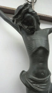 Large and Very Sculptural Crucifixion Model. Unique Cast Bronze of Vintage Design/ Made in Germany.