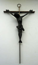 Load image into Gallery viewer, Large and Very Sculptural Crucifixion Model. Unique Cast Bronze of Vintage Design/ Made in Germany.
