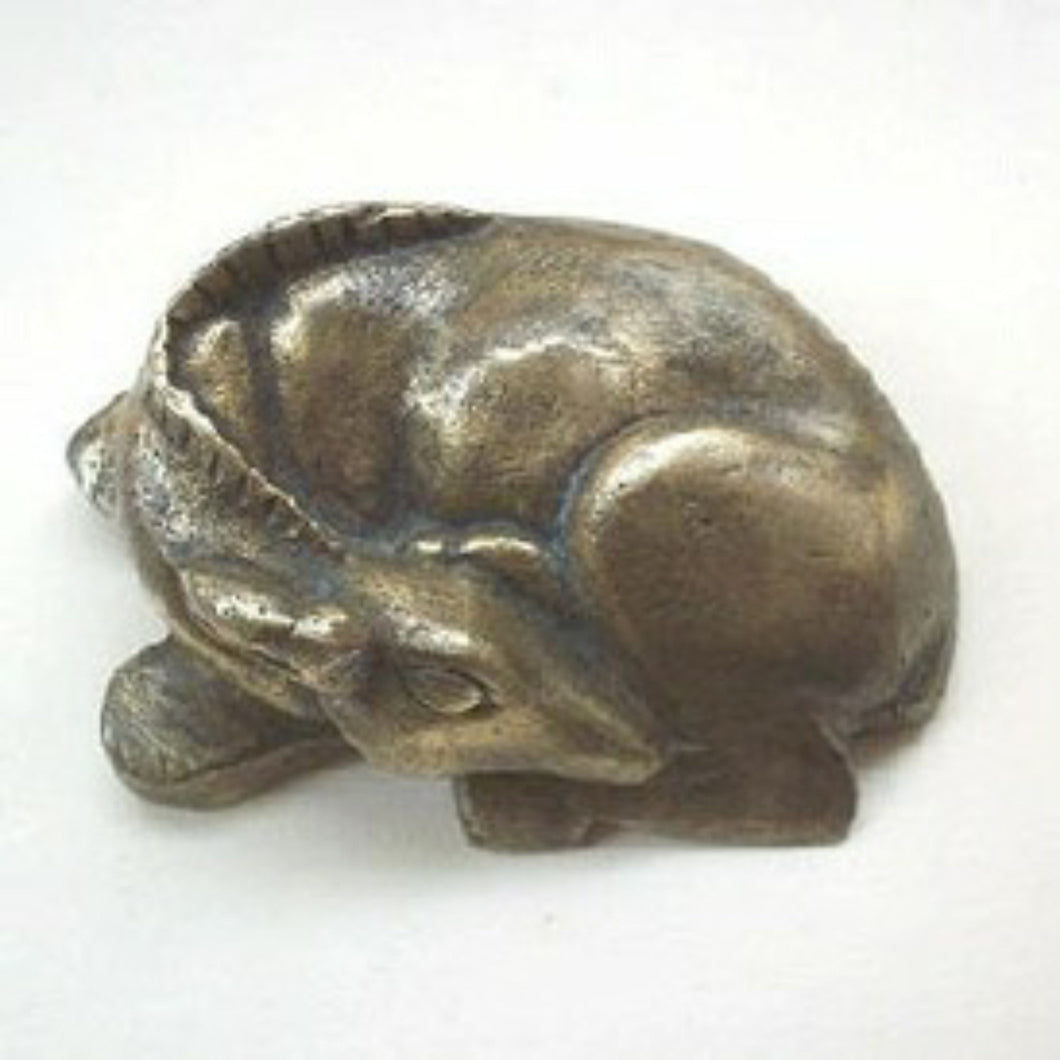 1920s Miniature Sculpture/ Paperweight  of the Deer by Iris Cooke
