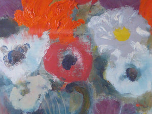 David McClure Still Life Painting of Flowers 1992