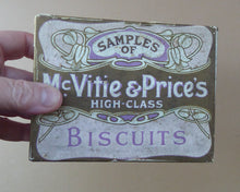 Load image into Gallery viewer, Early 20th Century Art Nouveau Tin with Paper Labels. McVities Biscuits
