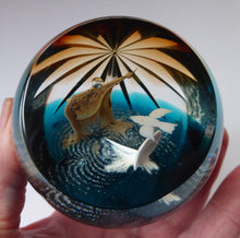 Load image into Gallery viewer, CAITHNESS GLASS. Limited Edition Vintage Paperweight. Baptism by Helen MacDonald. Limited Edition of 75
