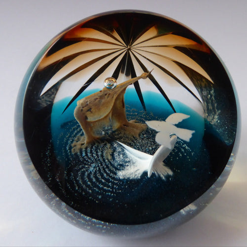 CAITHNESS GLASS. Limited Edition Vintage Paperweight. Baptism by Helen MacDonald. Limited Edition of 75