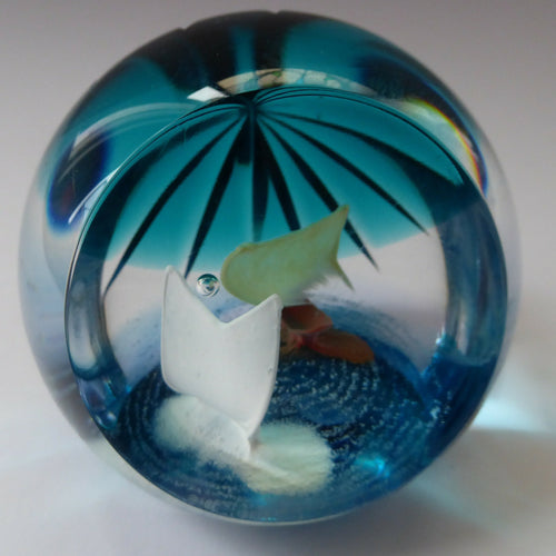 CAITHNESS GLASS. Limited Edition Vintage Paperweight. Walking on Water by Helen MacDonald. Limited Edition of 200
