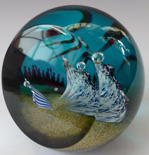 Load image into Gallery viewer, CAITHNESS GLASS. Limited Edition Vintage Paperweight. David and Goliath by Helen MacDonald. Limited Edition of 200
