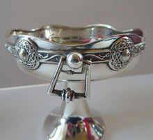 Load image into Gallery viewer, 1930s Solid Silver Miniature Footed Dishes with Celtic Decoration by Henry Matthews
