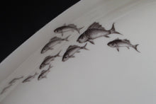 Load image into Gallery viewer, MASSIVE Thomas (Rosenthal) 1940s ART DECO Leaping Fish Plates. 24 1/2 inches long
