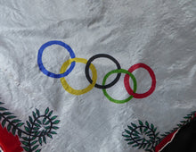 Load image into Gallery viewer, Vintage 1956 Australian Olympic Games Melbourne Souvenir Silk Scarf
