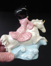 Load image into Gallery viewer, WADE Betty Boop Figurine FANTASY. From Limited Edition of 750. Betty Riding a Unicorn
