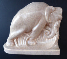 Load image into Gallery viewer, 1930s ART DECO Poole. Pair of Carter, Stabler &amp; Adams Elephant Bookends
