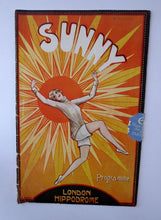 Load image into Gallery viewer, 1926 ART DECO Theatre Programme for the Musical &quot;Sunny&quot;. Rare Original London Hippodrome Issue in Good Condition
