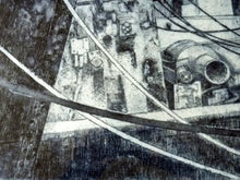 Load image into Gallery viewer, SCOTTISH ART: Ian Fleming (1906 - 1994).  Original Etching of a Quayside Scene, with Moored Ships
