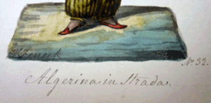 Antique Maltese Watercolour by Vincenzo Feneck