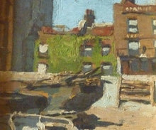 Load image into Gallery viewer, 19th Century Oil Paintings of Chelsea. Turner&#39;s House Cheyne Wlalk by RJ Abraham Copeland 
