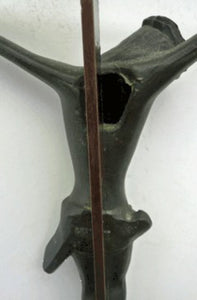 Large and Very Sculptural Crucifixion Model. Unique Cast Bronze of Vintage Design/ Made in Germany.