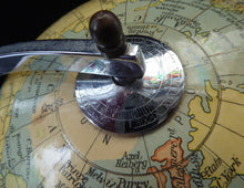 Load image into Gallery viewer, Terrestrial Globe by Geographica Ltd. 1930s ART DECO Desk Top Spinning Globe
