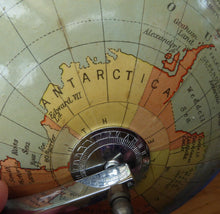 Load image into Gallery viewer, Terrestrial Globe by Geographica Ltd. 1930s ART DECO Desk Top Spinning Globe
