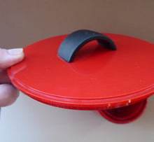 Load image into Gallery viewer, 1970s BODUM JORGENSEN Red and Black Plastic Ice Bucket. Fabulous Styling with Concealed Black Carry Handle
