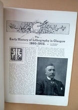 Load image into Gallery viewer, RARE 1906 ART MAGAZINE. The Modern Lithographer. Published London February 1906; Includes Genuine Art Nouveau Lithograph
