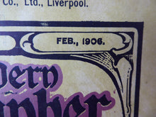 Load image into Gallery viewer, RARE 1906 ART MAGAZINE. The Modern Lithographer. Published London February 1906; Includes Genuine Art Nouveau Lithograph
