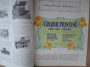 RARE 1905 ART MAGAZINE. The Modern Lithographer. Published London April 1905; Includes Genuine Art Nouveau Lithograph