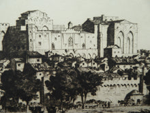 Load image into Gallery viewer, Stanley Anderson Drypoint Etching Avignon from the Rhone 1920s
