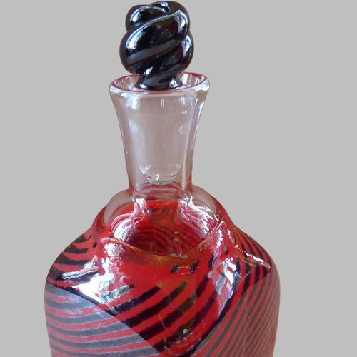Vintage NORWEGIAN Plus Art Glass Bottle Vase