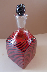 Vintage NORWEGIAN Plus Art Glass Bottle Vase