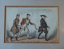 Load image into Gallery viewer, GEORGIAN PRINT. Satirical Print 1829 by William Heath. Entitled &quot;Take care of your pockets - a hint for the orthodox&quot;
