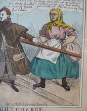 Load image into Gallery viewer, Georgian Satirical PRINT. Irish History Subject. Paddy Arthur&#39;s Night Charge 1829
