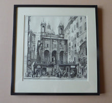 Load image into Gallery viewer, St Peter&#39;s Church, Genoa by Geoffrey Wedgwood 1950s
