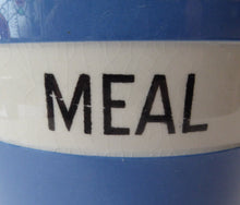 Load image into Gallery viewer, 1930s Cornishware Storage Jar: Meal
