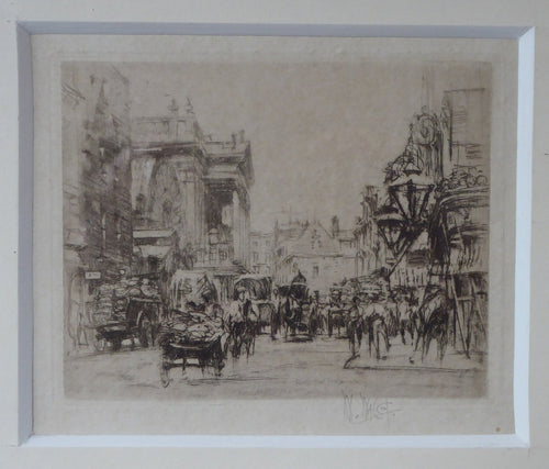 william walcot etching covent garden and royal opera house 1915