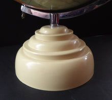 Load image into Gallery viewer, Terrestrial Globe by Geographica Ltd. 1930s ART DECO Desk Top Spinning Globe
