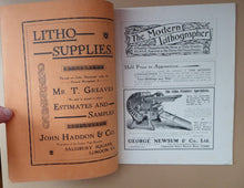 Load image into Gallery viewer, RARE 1905 ART MAGAZINE. The Modern Lithographer. Published London Sept 1905; Includes Genuine Art Nouveau Lithograph
