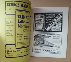 RARE 1906 ART MAGAZINE. The Modern Lithographer. Published London February 1906; Includes Genuine Art Nouveau Lithograph