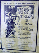 Load image into Gallery viewer, RARE 1906 ART MAGAZINE. The Modern Lithographer. Published London February 1906; Includes Genuine Art Nouveau Lithograph
