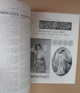 RARE 1905 ART MAGAZINE. The Modern Lithographer. Published London June 1905; Includes Genuine Art Nouveau Lithograph